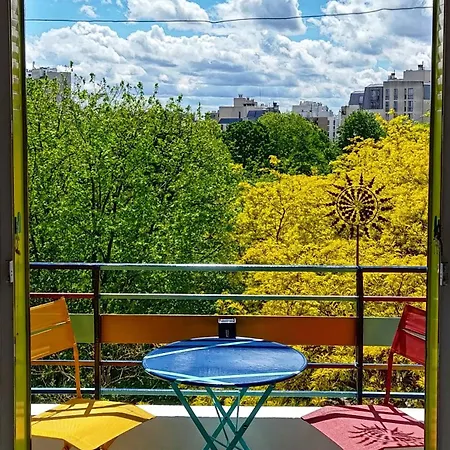 Canopee, Paisible, Chaleureux, Lumineux, Balcon Parijs Buitenkant foto