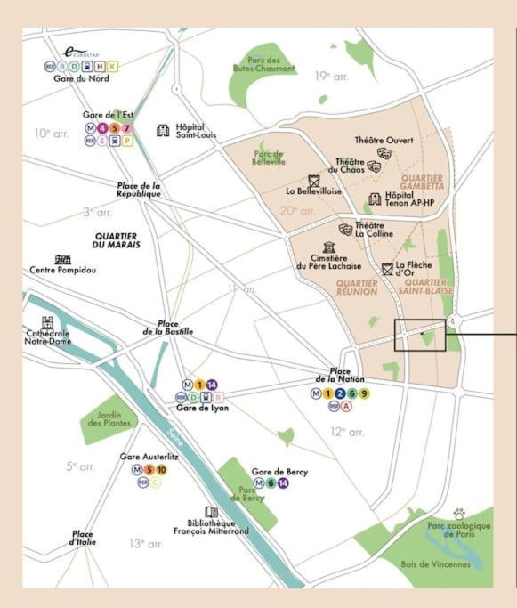 Canopee, Paisible, Chaleureux, Lumineux, Balcon Appartement Paris